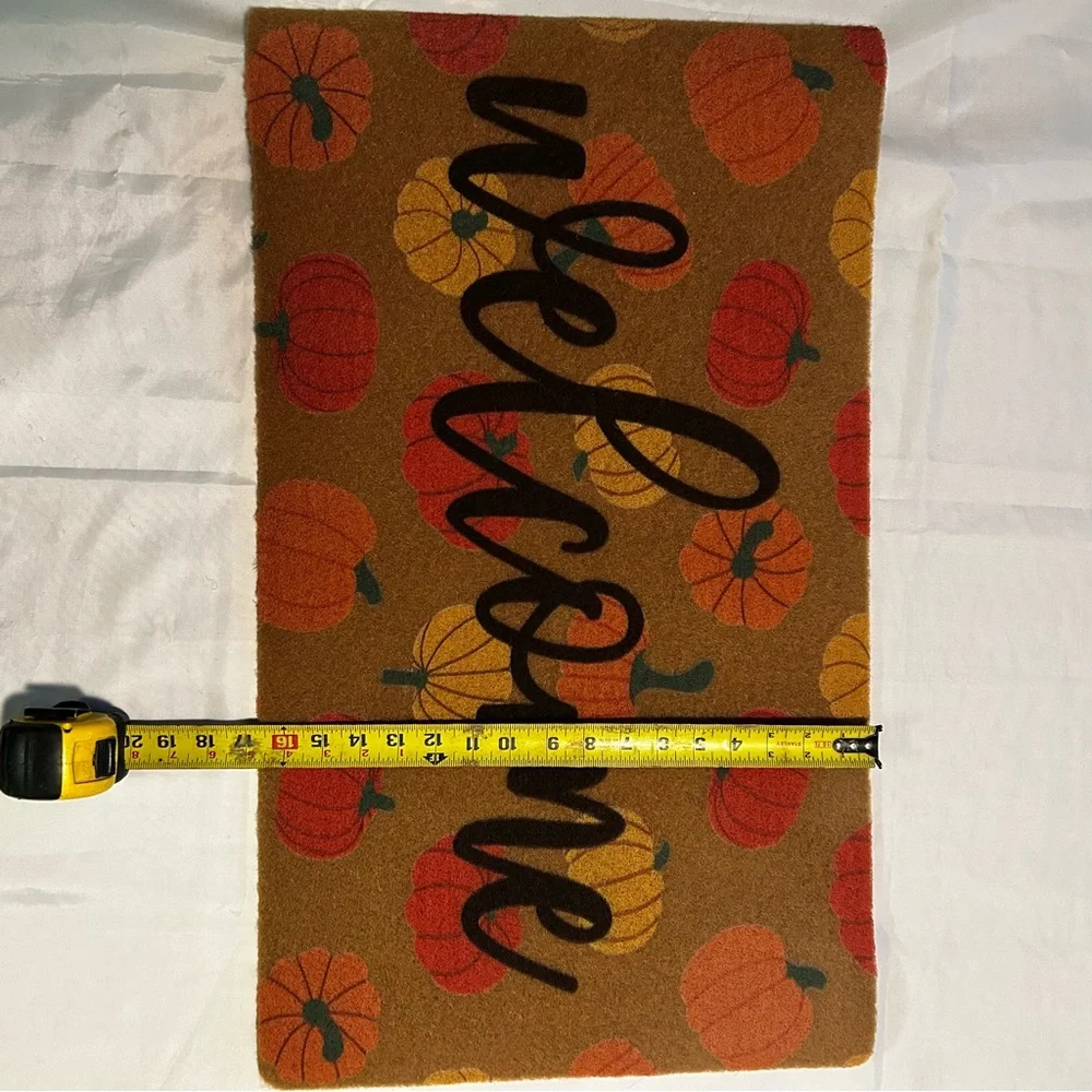 Door Mat Fall Decor Printed Rug Outdoor Halloween Welcome 29x17”